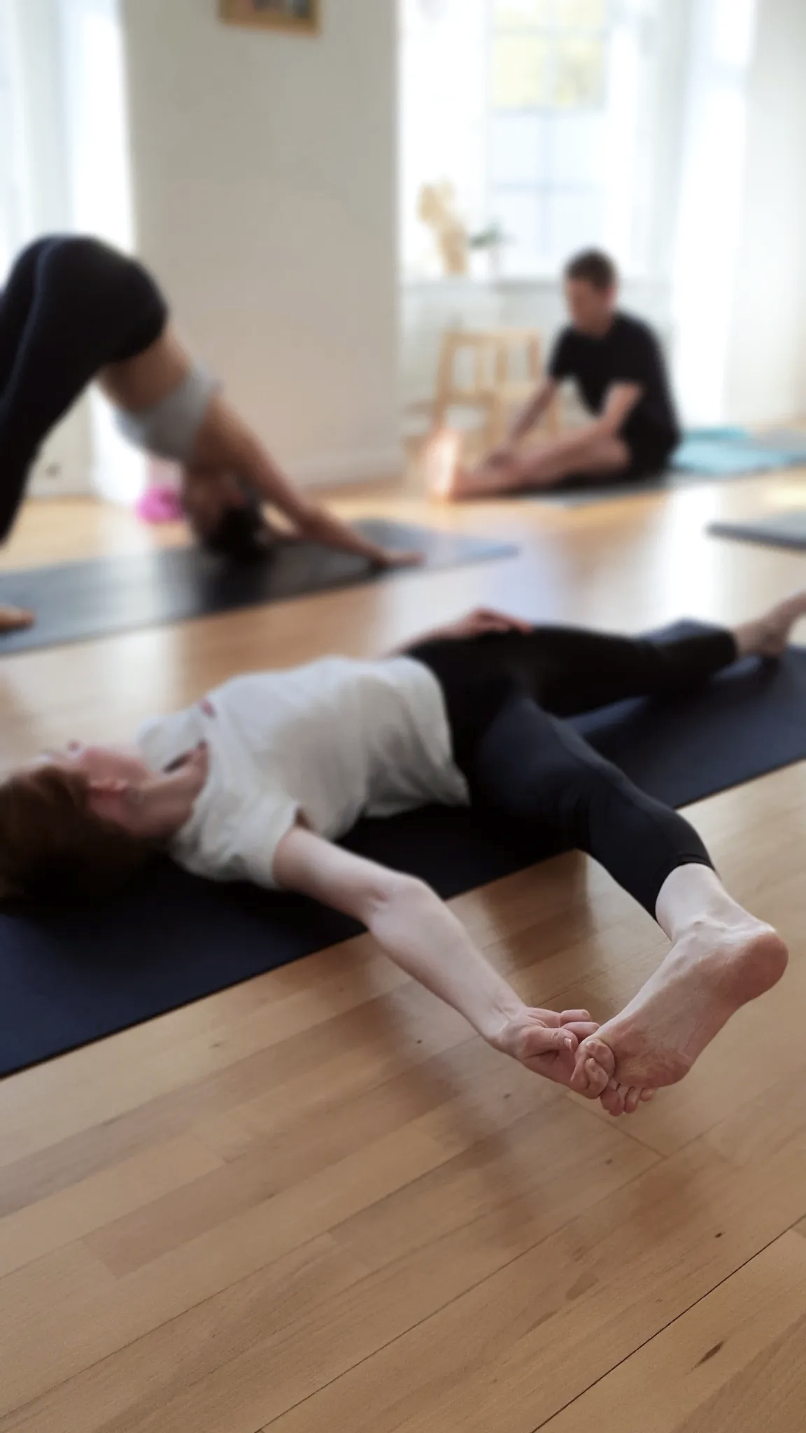Students practising together at Astanga Yoga Studio